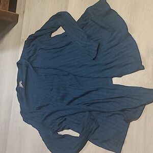 A1. Dark Teal cardigan -size L